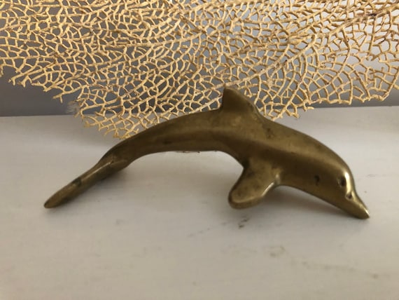 Brass Dolphin | Brass Porpoise | Beach Decor