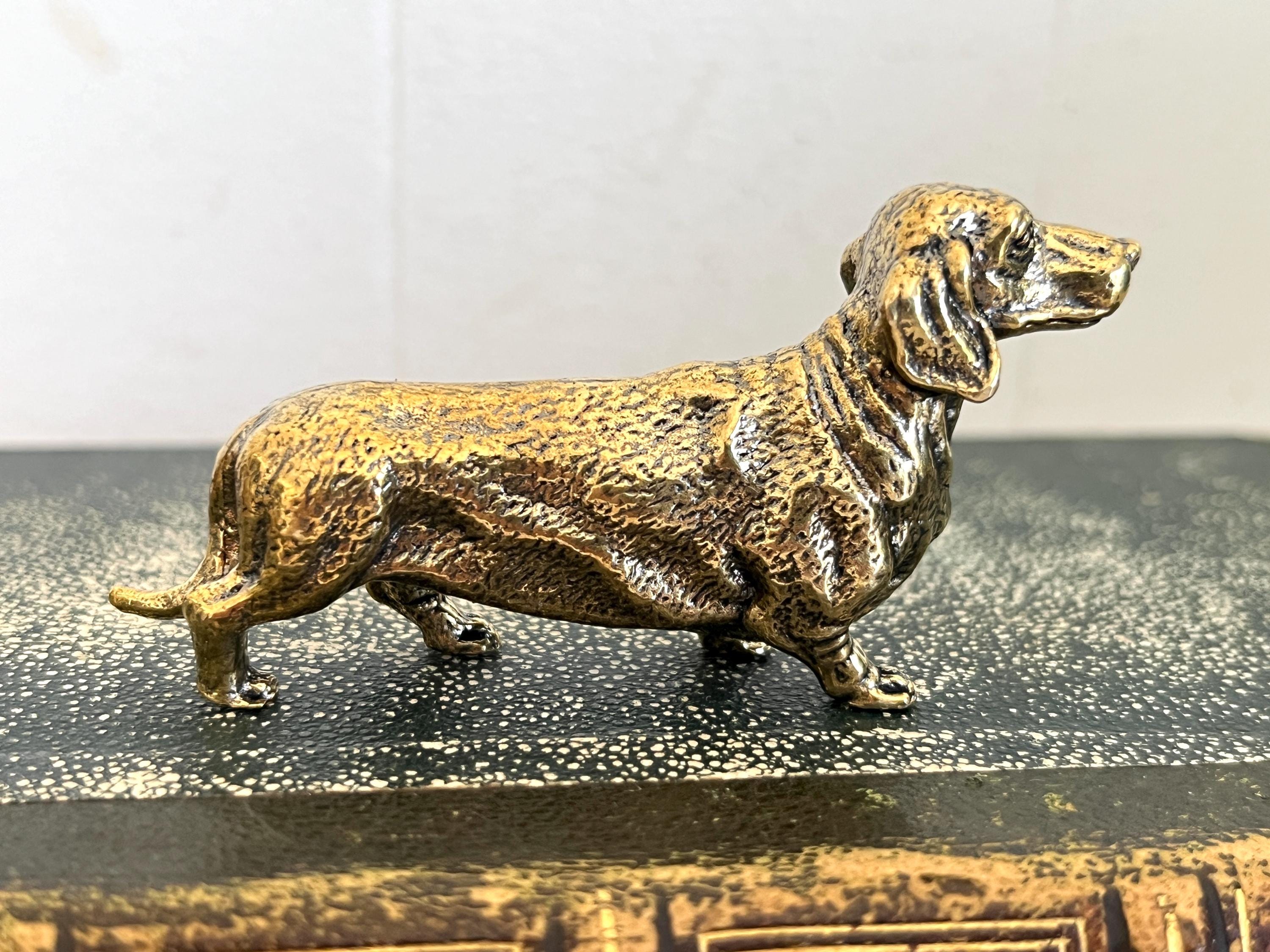 Miniature Brass Dachshund | Brass Doxie