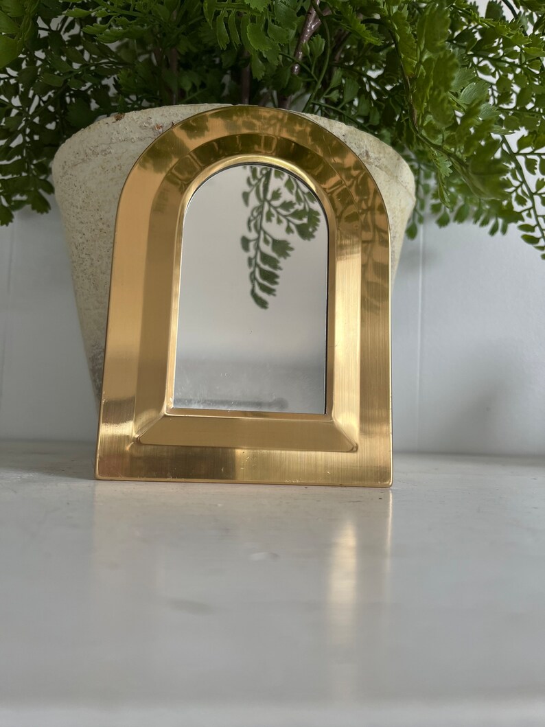 Small Brass Mirrors Brass Wall Mirrors Etsy