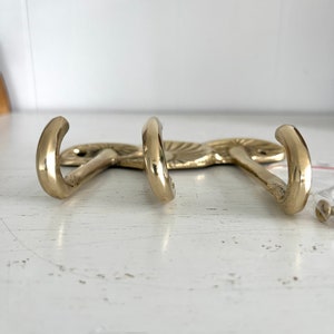 Brass Mushrooms Triple Wall Hook image 8