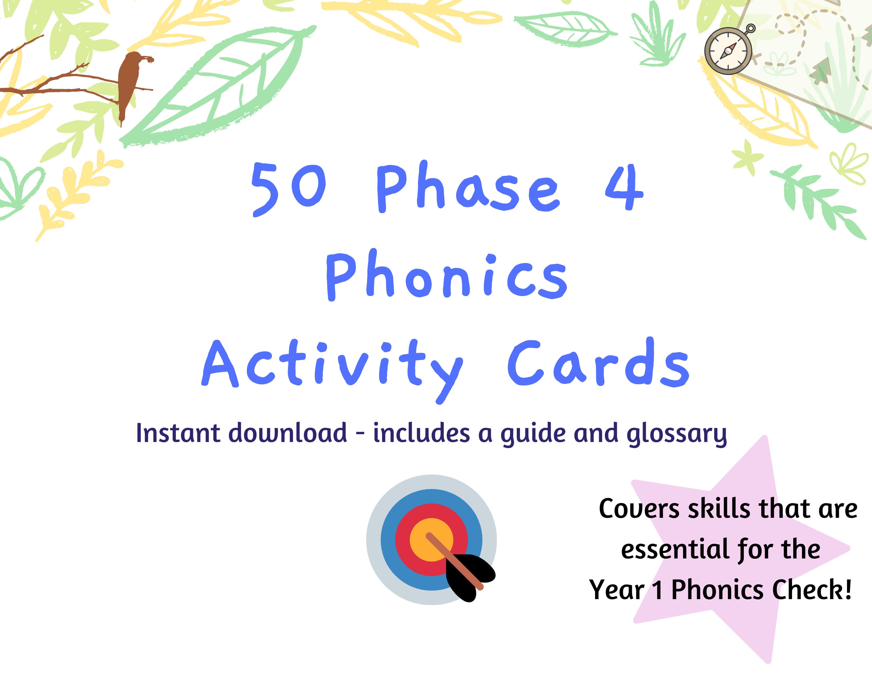 phonics activity cards phase 4 reception year 1 education etsy