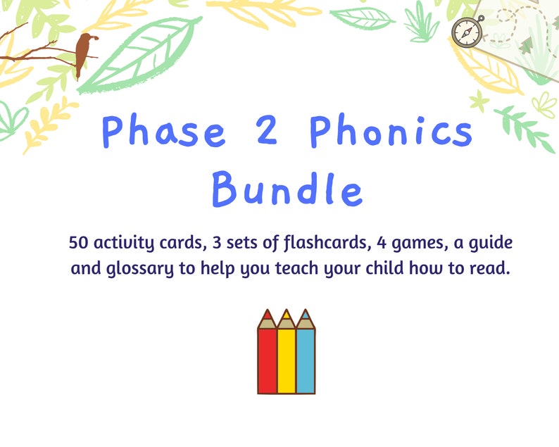Phonics Bundle Learn to Read Activities Phase 2 Phonics Etsy