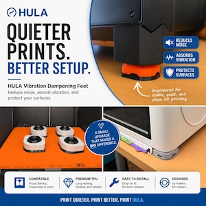 Vibration Damping Feet for 3D Printers