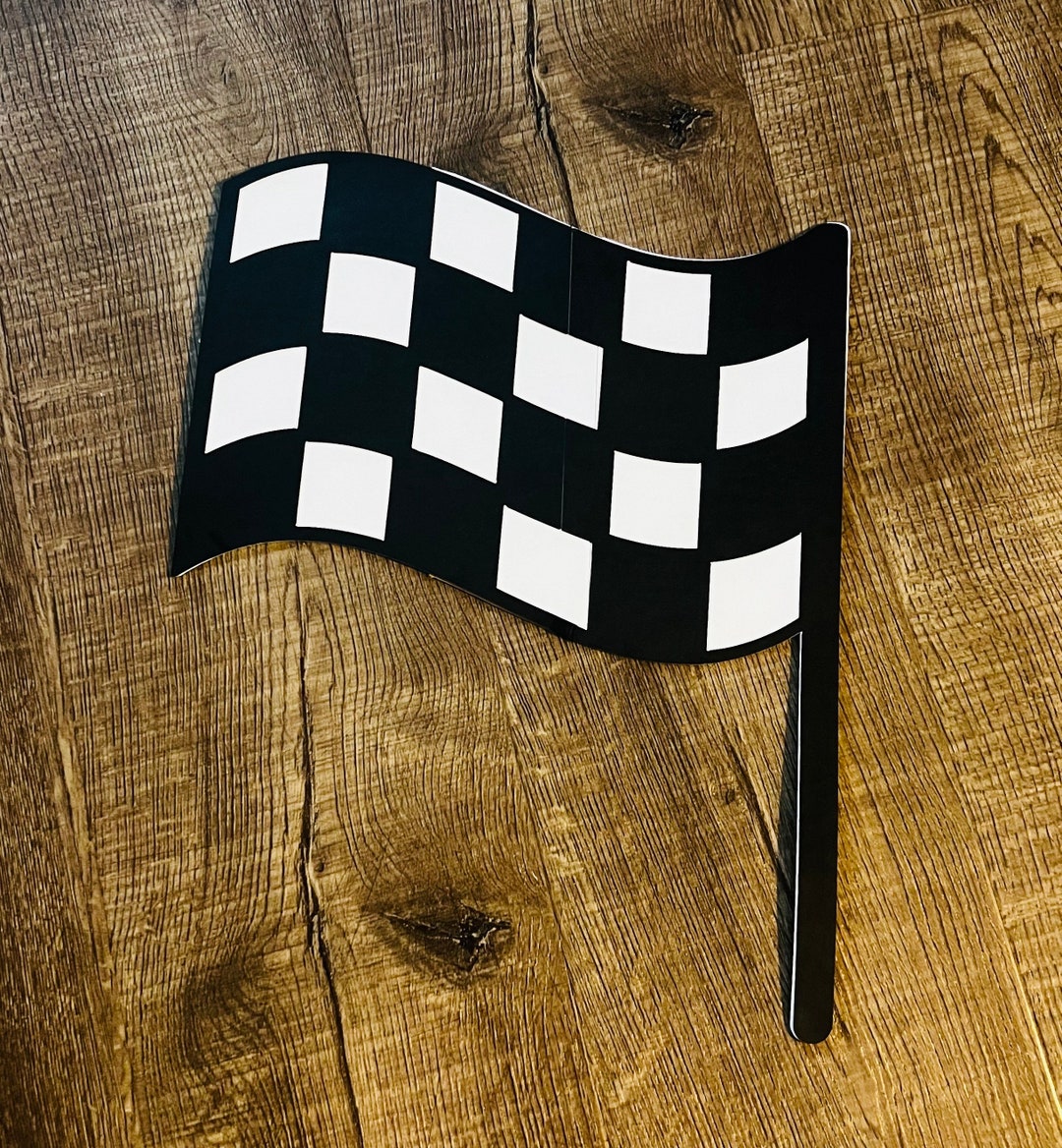 12 Inches Race Flag Cutouts, Racing Party Decorations - Etsy