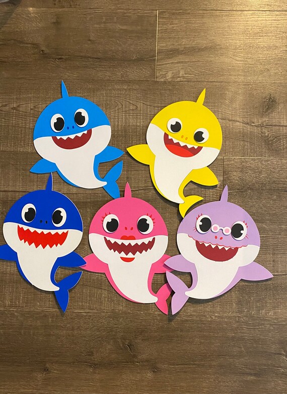 15 Inches Sharks Theme Cutouts Shark Party Decor Shark - Etsy