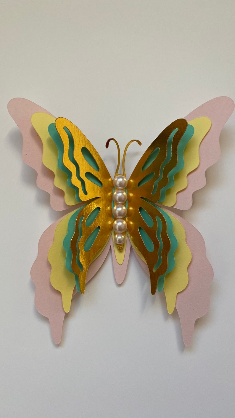 Paper Butterfly 3d Butterflies Wall Decorations Pastel Colored Butterflies Nursery Room Decor Paper Party Supplies Party Decor Delage Com Br