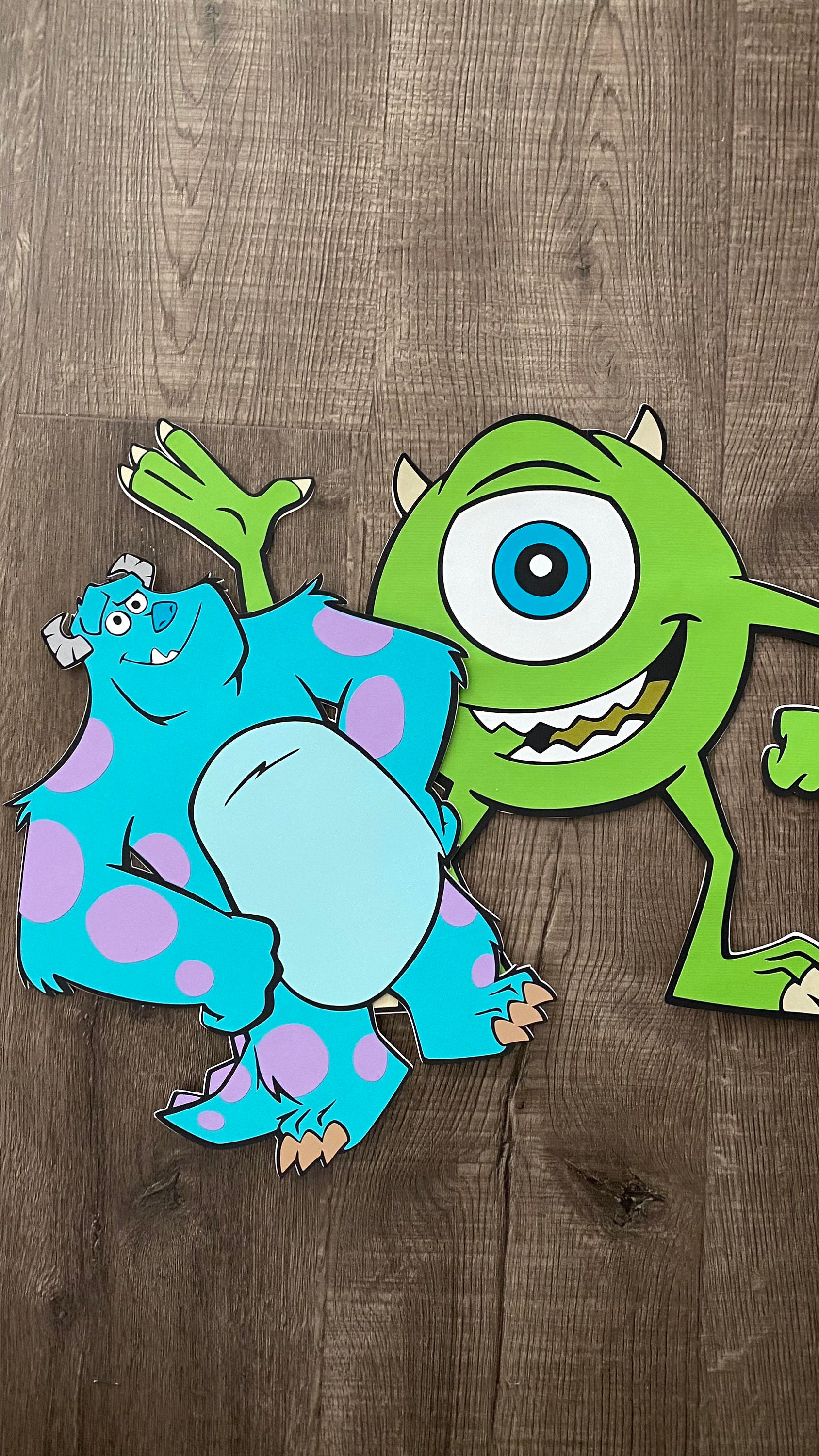 15 Inches Monster Cutouts Monster Backdrop Character Table - Etsy.de