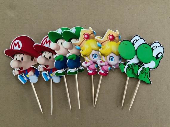 Bebe Mario Bros Y Amigos Cupcake Toppers Bebe Mario Bebe Etsy Bebe Mario Bros Y Amigos Cupcake Toppers Bebe Mario Bebe Etsy