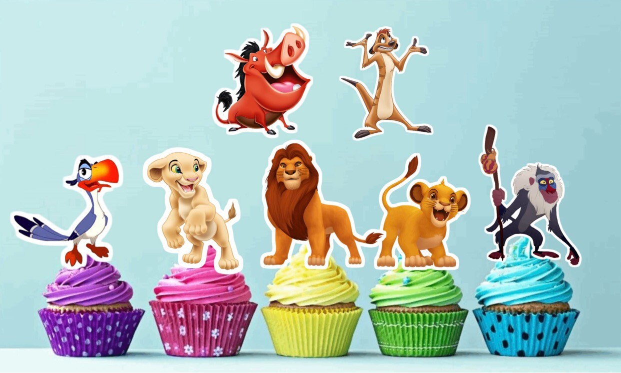 Lions Cupcake Toppers Lion King Toppers Etsy Uk