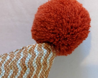 Pompom cushion cover in Fermoie Popple