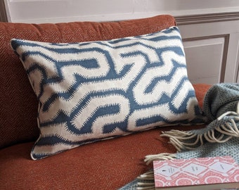 Cushion in Rapture & Wright fabric