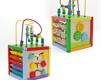 wooden activity center baby