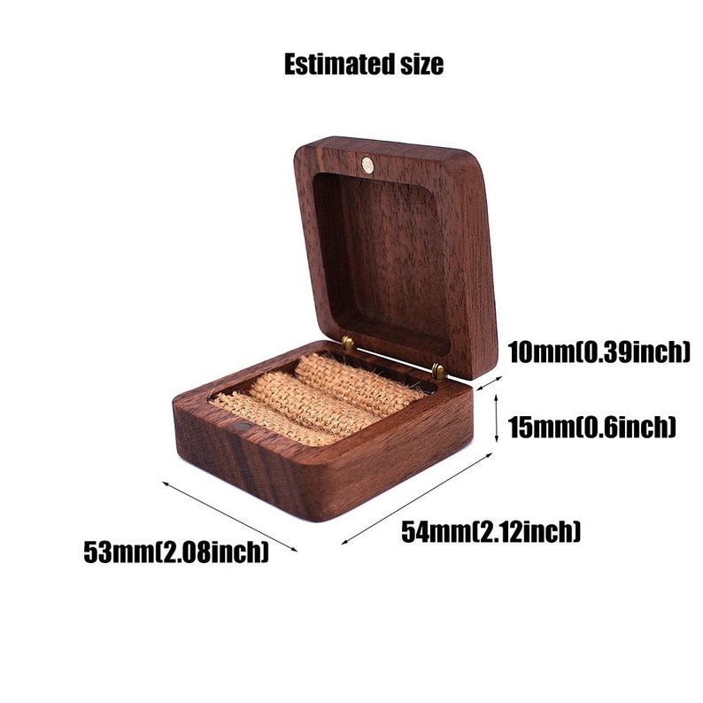 Engagement ring box Ring bearer Custom Ring Box Engraving wedding ring box Ppersonalized wood ring box Ring holder