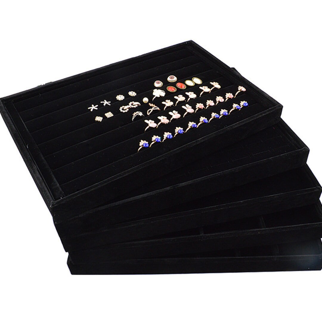 Jewelry Organizer Velvet Trays Jewelry Box Jewelry Display drawer