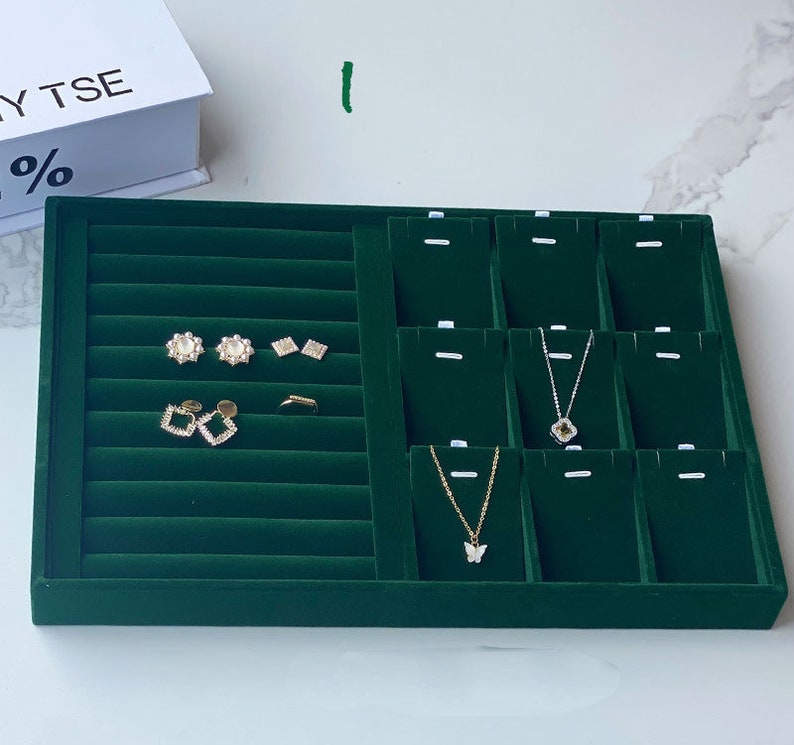 Stackable Velvet Jewelry Trays Organizer Jewelry Storage Etsy