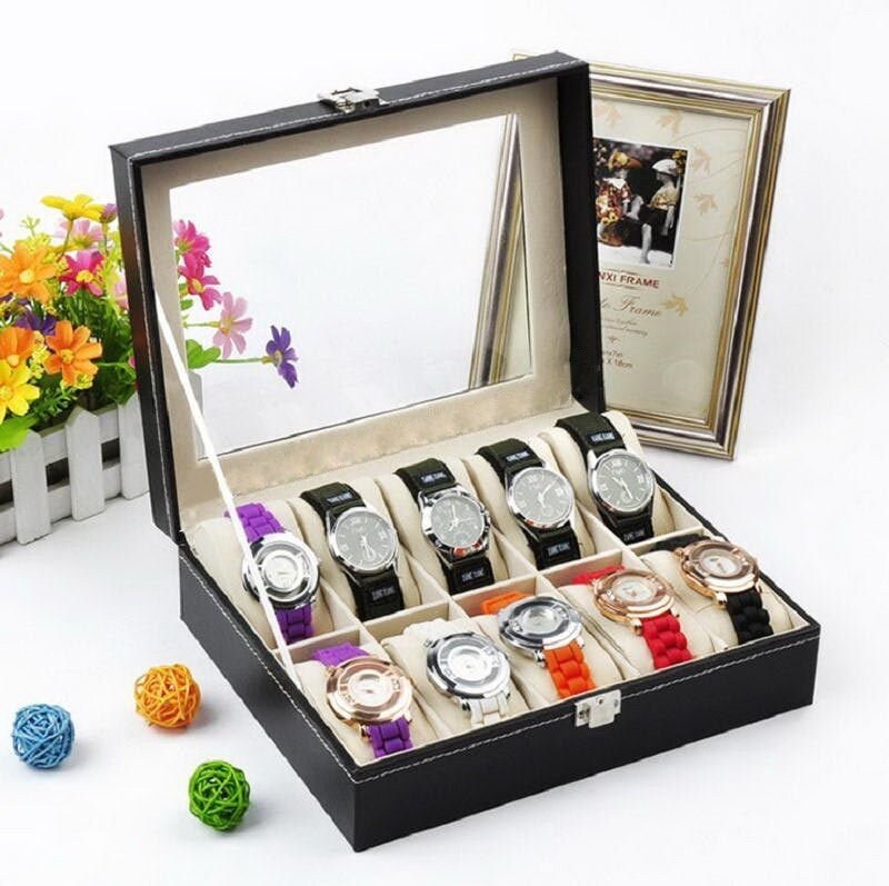 10 Slots Watch Collection Storage Box Watch Organizer Watch Etsy
