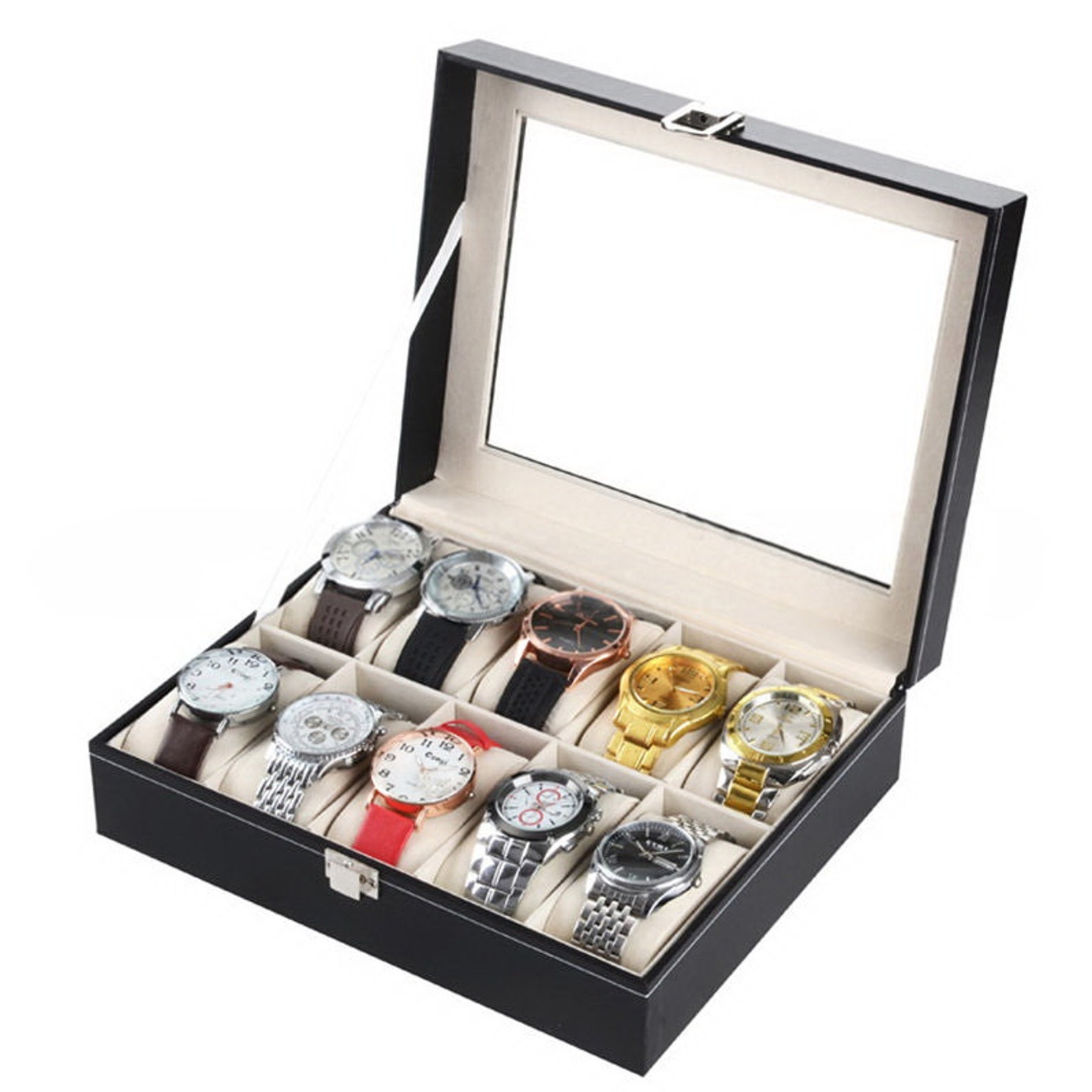 10 Slots Watch Collection Storage Box Watch Organizer Watch Etsy