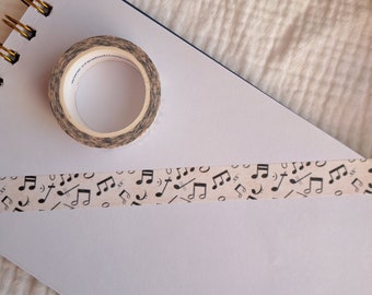 Washi tape musical notes