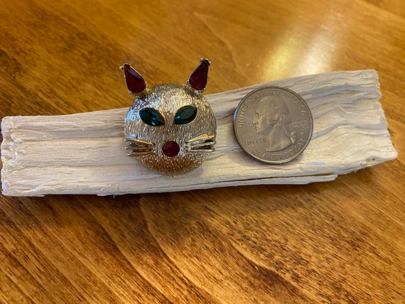 1960’s Dodds Signed Kitty Brooch - image 2