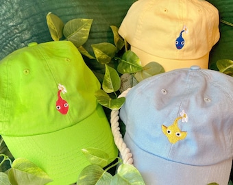 Pikmin Inspired Classic Cap | Customizable Baseball Hat