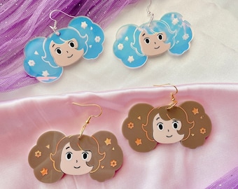 Bee and Puppy Cat Inspired Earrings | Magical Girl Bee Earrings