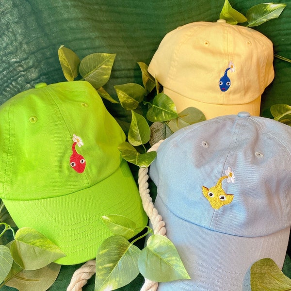 Pikmin Inspired Classic Cap | Customizable Baseball Hat