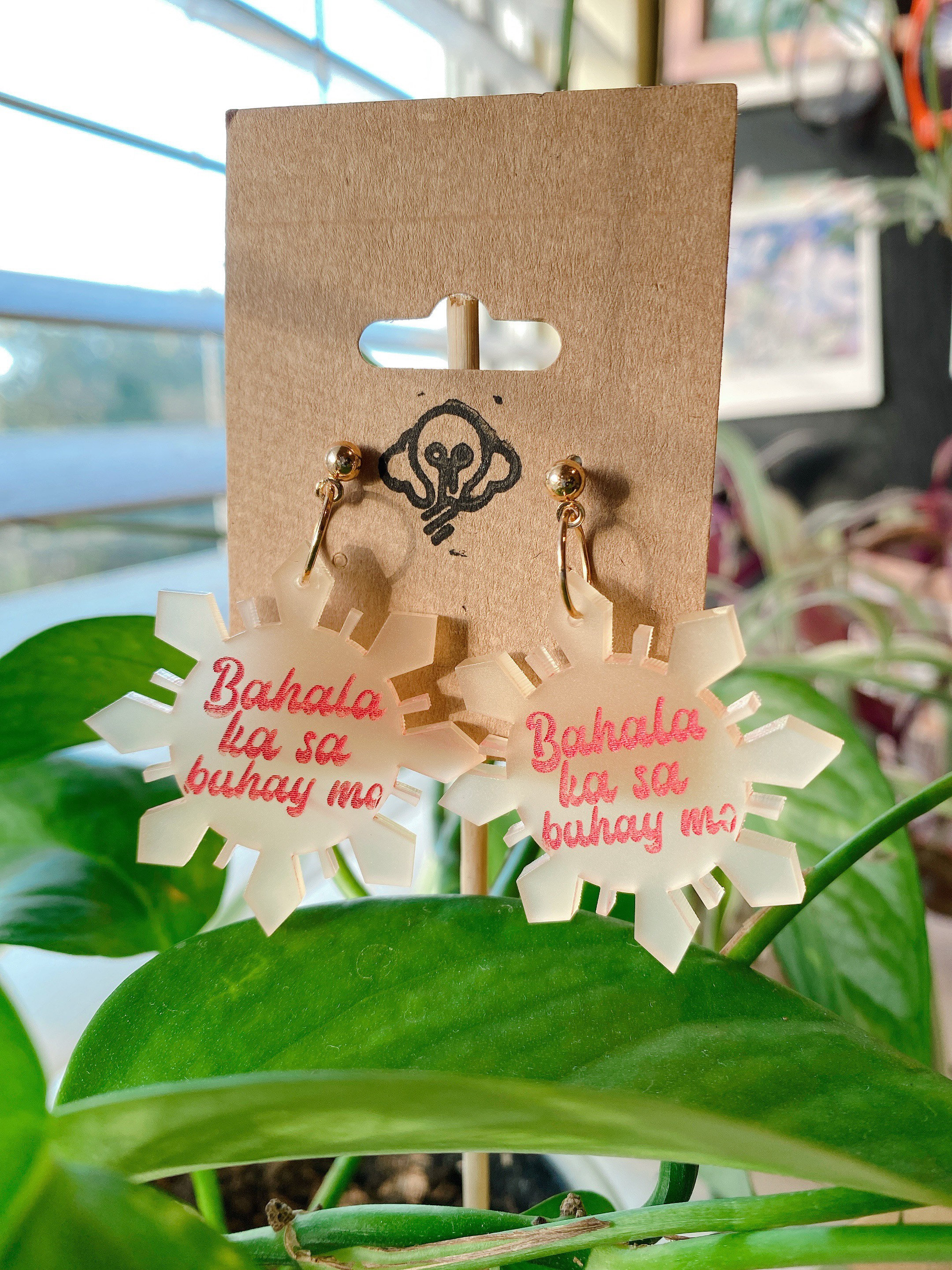 Bahala Ka Sa Buhay Mo Philippine Sun Earrings | Etsy