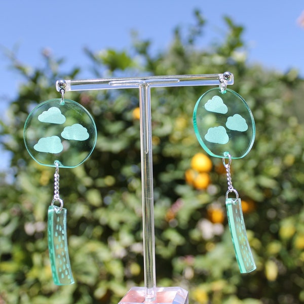 Japanese Wind Chime Dangle Earrings