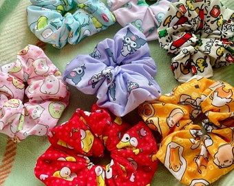 Handmade Anime Scrunchies | Kawaii Character Inspired