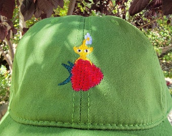 Yellow Pikberry Embroidered Relaxed Hat