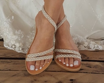 Wedding sandals, Bridal sandals, Beach wedding sandals, Sandali da sposa, Sandales de mariée, Hochzeit sandalen, Sandalias de novia