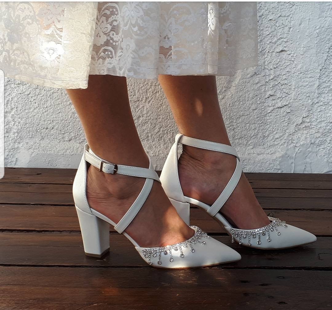 Bridal shoes pumps Wedding shoes block heel Bridal Shoes for | Etsy