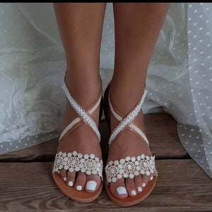 Wedding Sandals Bridal Shoes Wedding Shoes for Bride - Etsy