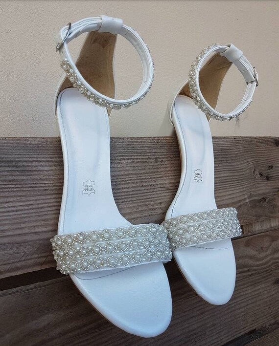 Bridal Shoes Ivory Wedding Strappy 