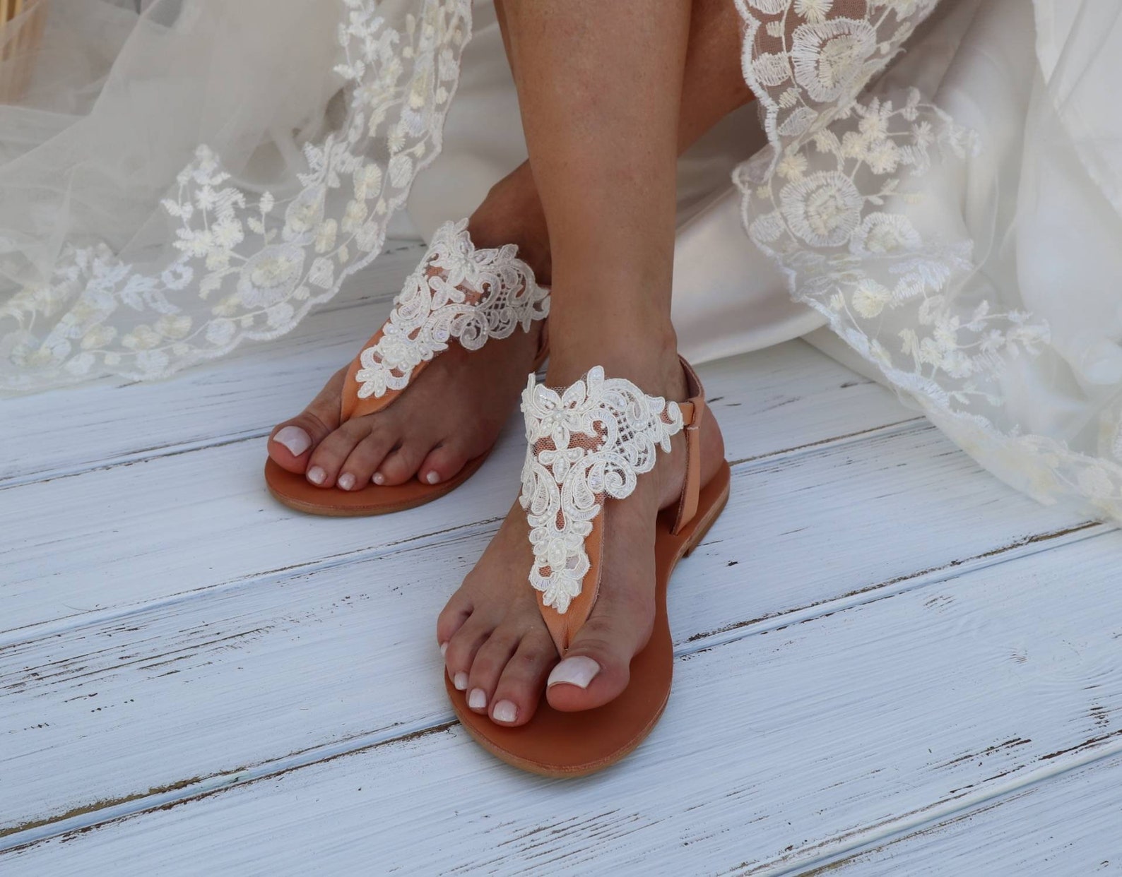 Wedding Sandals ivory Lace Wedding Sandals Women's - Etsy