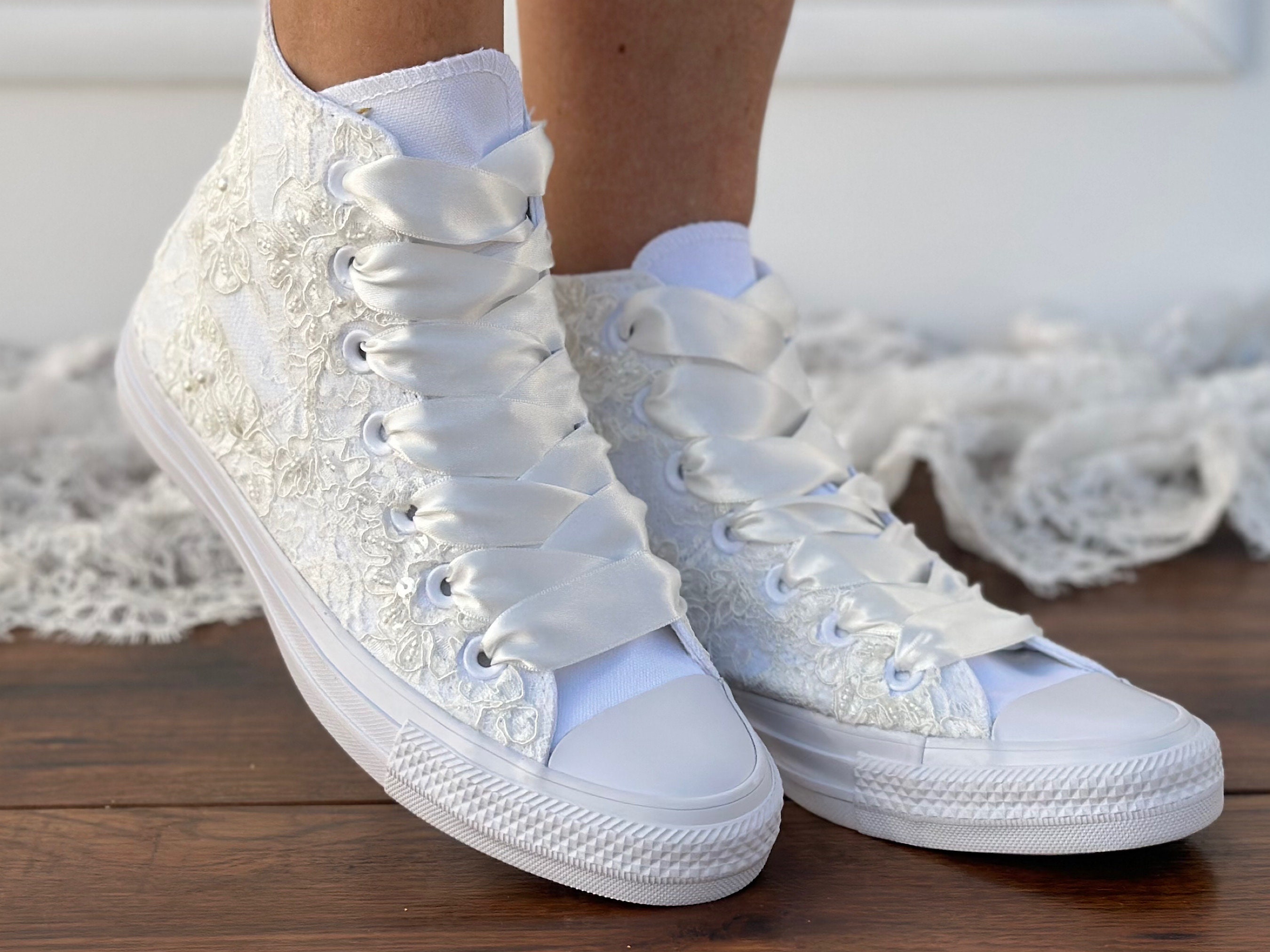 High top hotsell wedding shoes