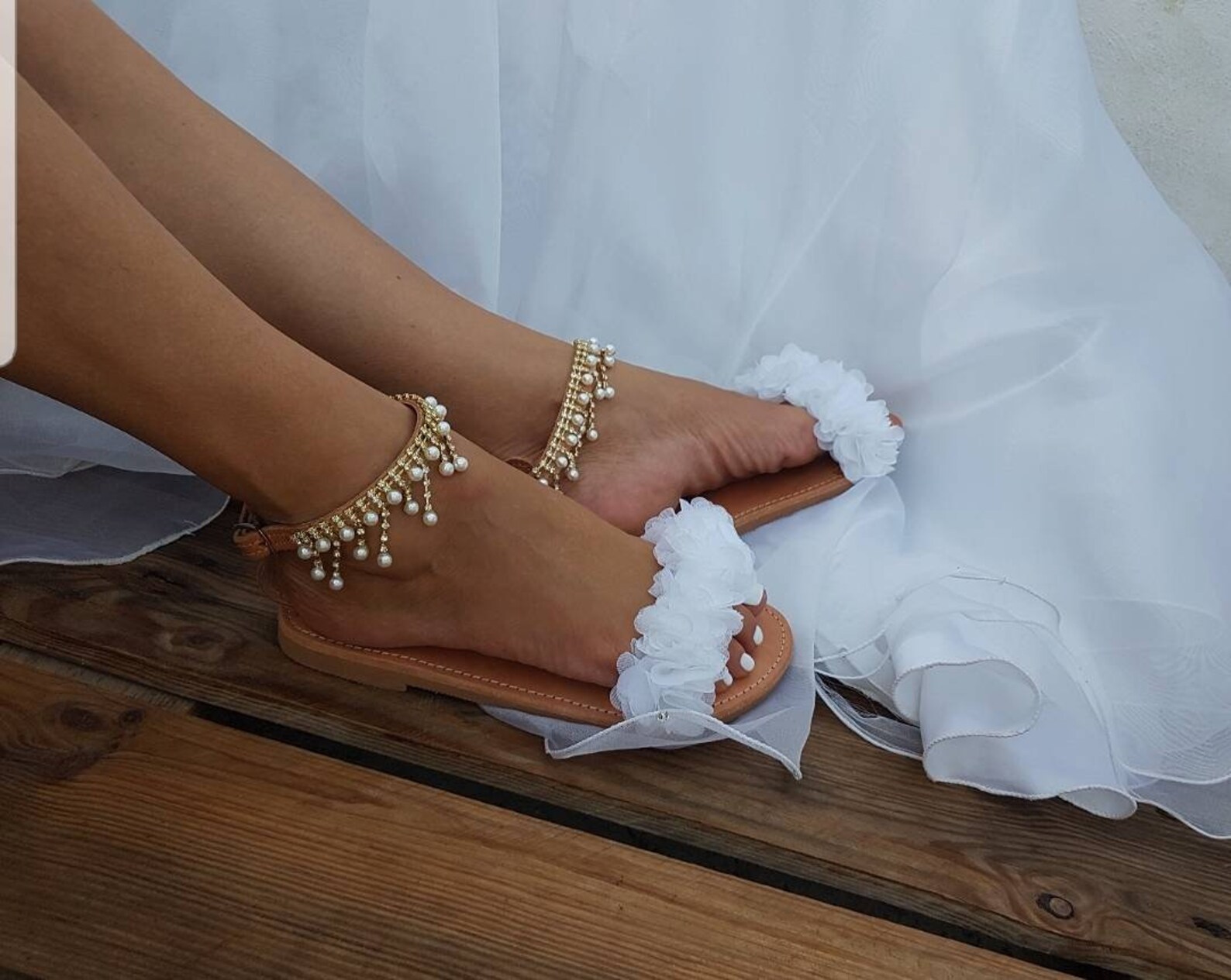 flat sandals for beach wedding
