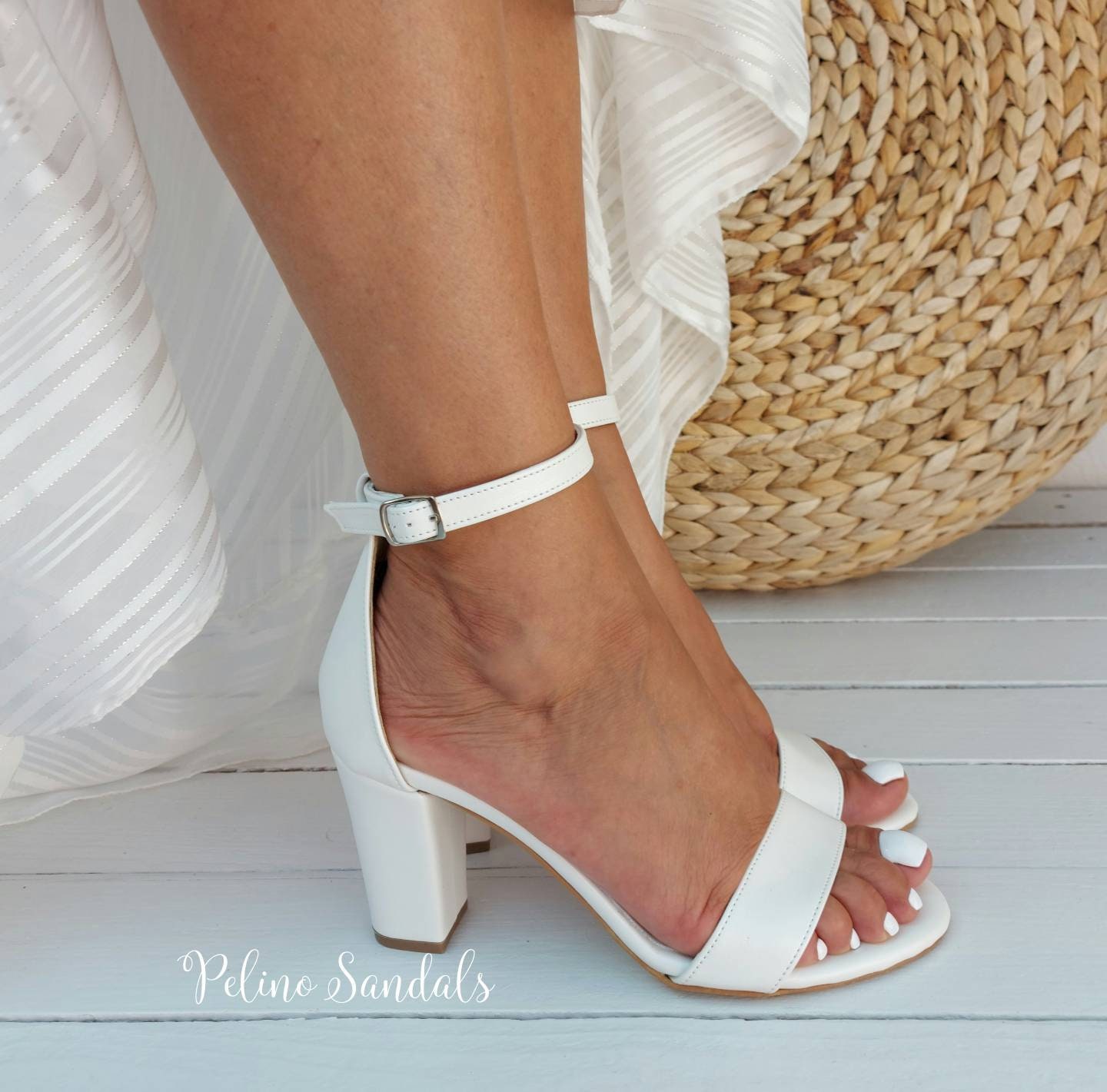 Wedding Shoe for Bride Ivory Bridal Shoes White Block Heel - Etsy
