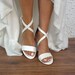 strappy bridal sandals