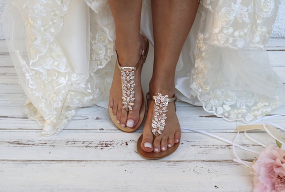 Wedding Gold Sandals Leather Greek Wedding Shoes Summer Sandals