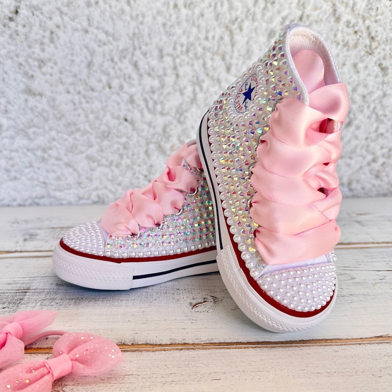 Baby Toddler Girls Custom AB Crystal Baptism Shoes Girl Baby Shower