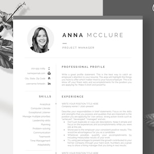 CV, CV-sjabloon, professioneel CV sjabloon, CV sjablonen, CV, curriculum vitae, functionele sjabloon, CV-Anna