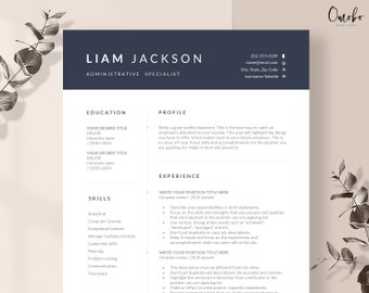 Resume template, Resume, Professional resume template, Resume templates, Curriculum vitae, Functional template, MS Word, CV template -Liam