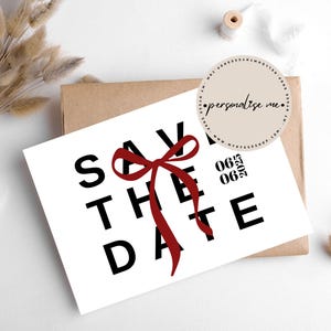 Biglietto SAVE THE DATE personalizzato/ da Hygge Cards, myhyggeshop.com/ Festeggia l'amore/ Annuncia il tuo giorno speciale con stile/