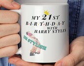 My 21st birthday with harry styles coffee mug - adore you-harry styles poster sweet creature harry styles falling art love on tour gifts