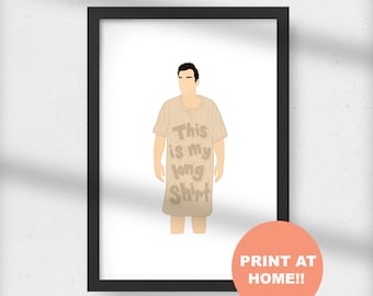 Nick Miller New Girl "Long shirt" Digital Download Print