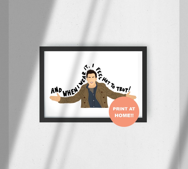 New Girl Nick Miller Trench Coat Quote Digital Download Print Etsy