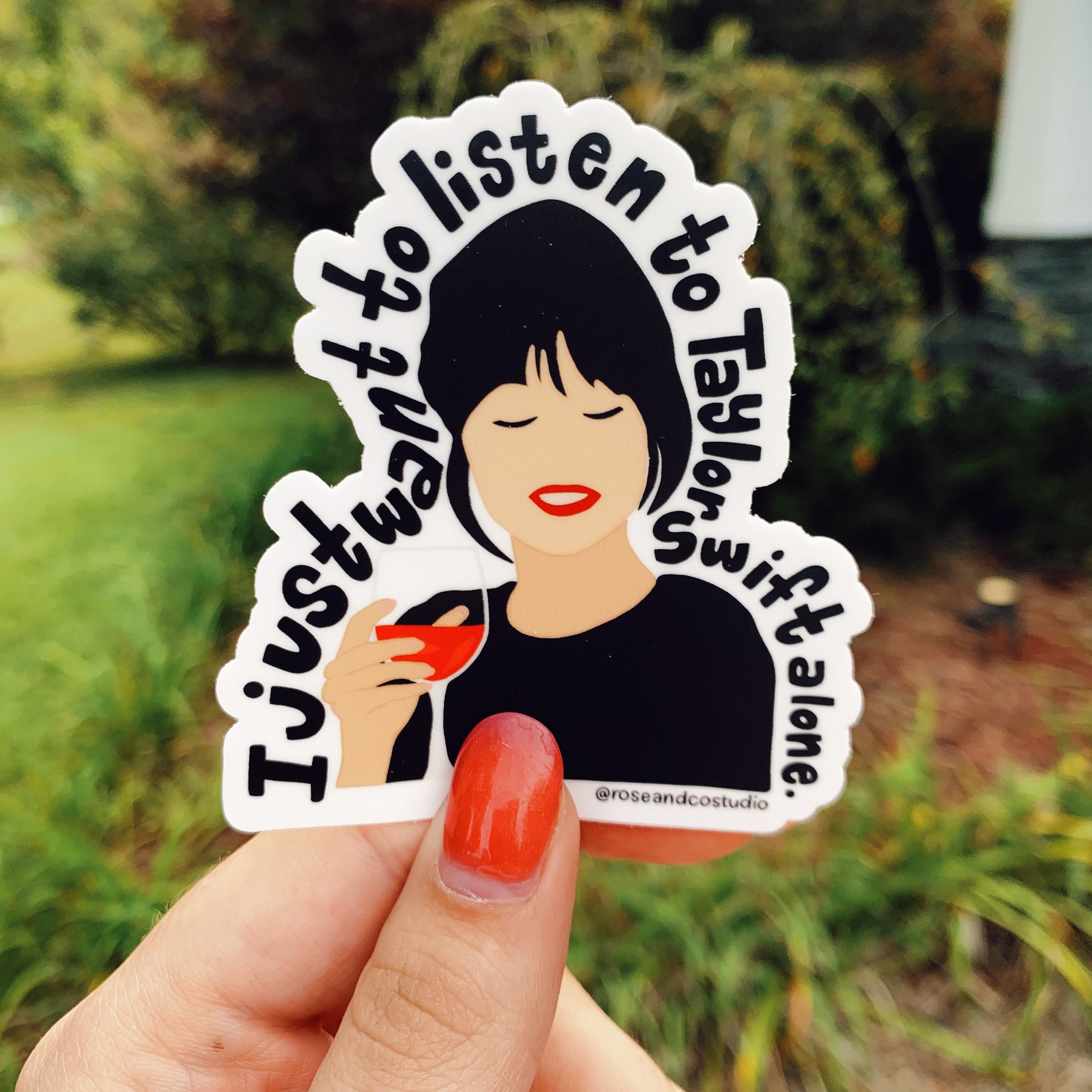 New Girl Jess Taylor Swift Quote Sticker