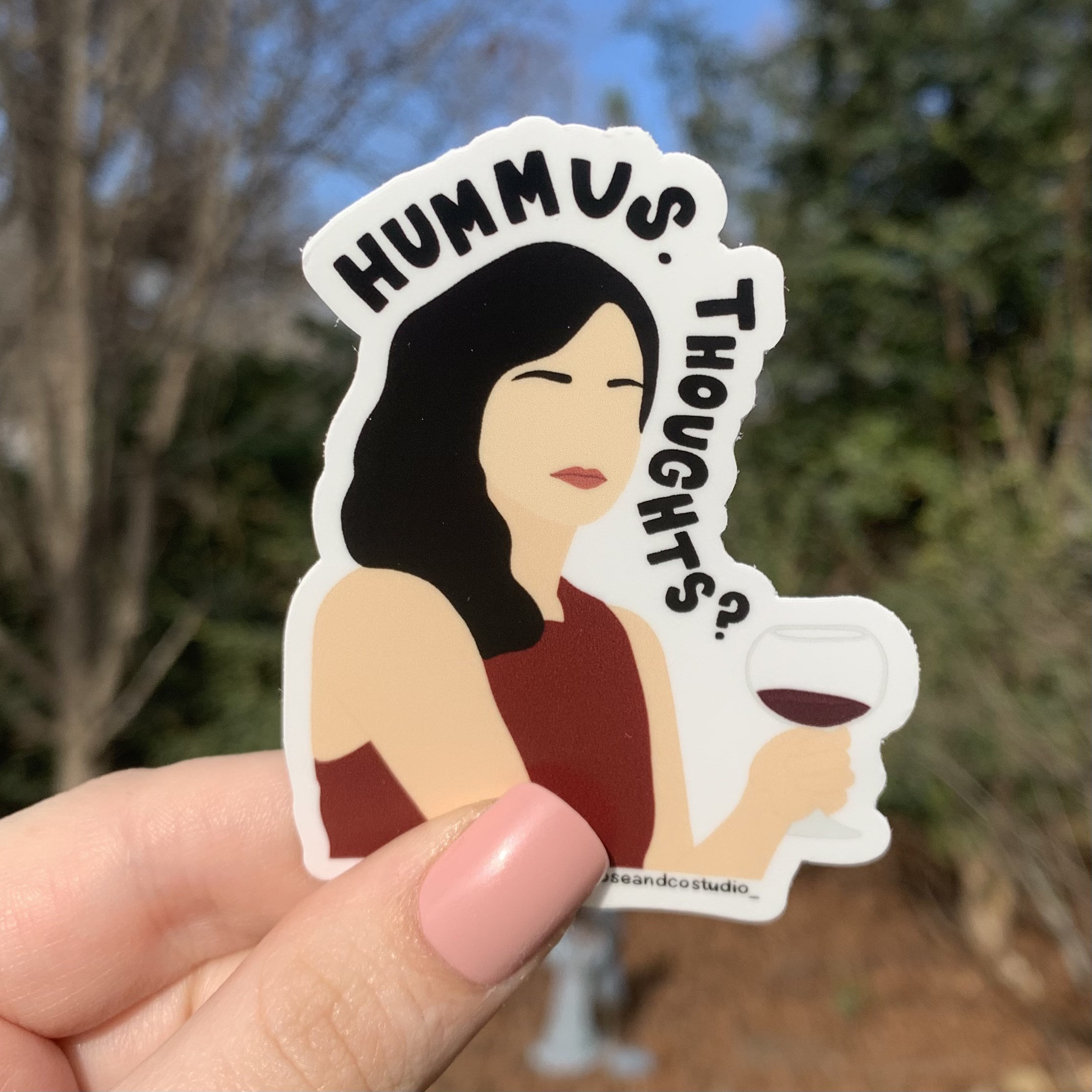 Amy Santiago “Hummus. Thoughts?” Sticker Brooklyn 99