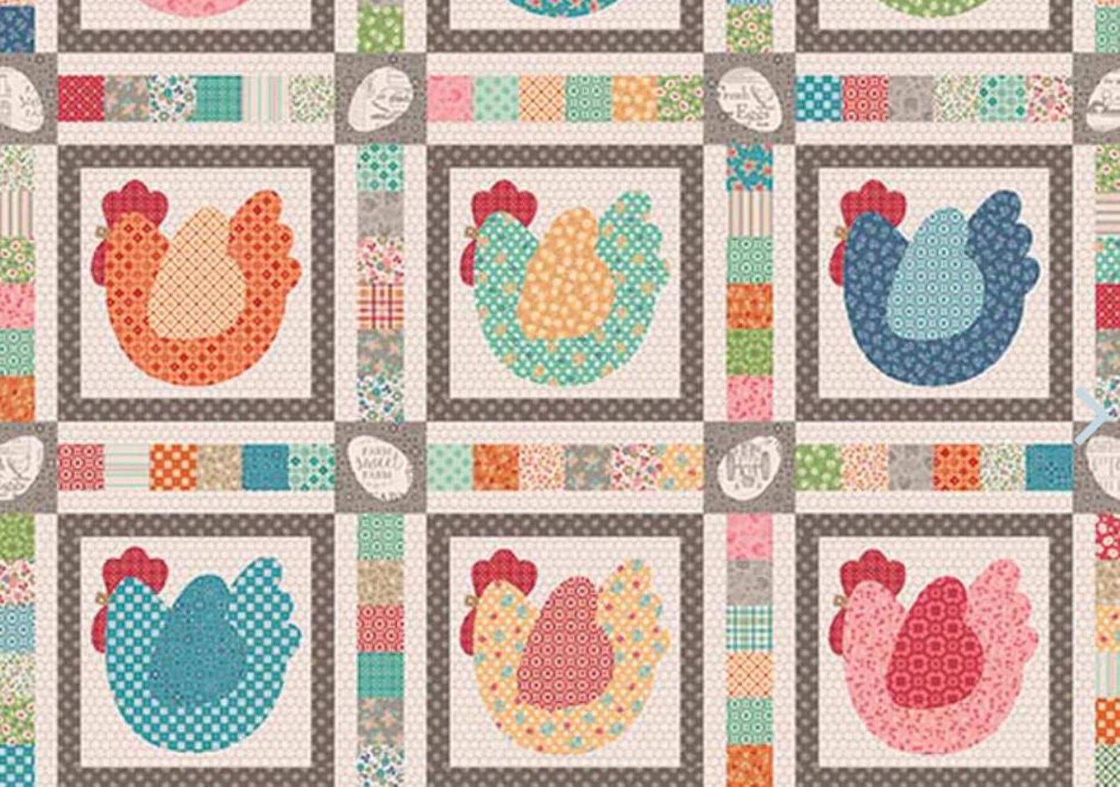 The Farmers Daughter Line, Hen House Quilt Kit by Riley Blake for Lori ...